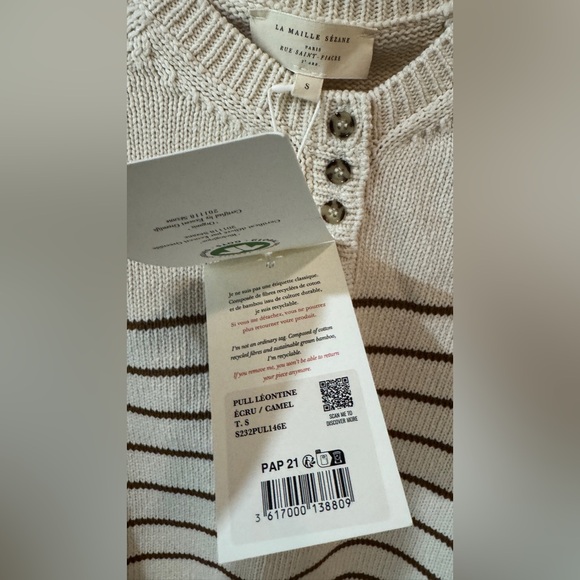 Sezane Leontine Jumper Sweater NWT - Picture 4 of 8